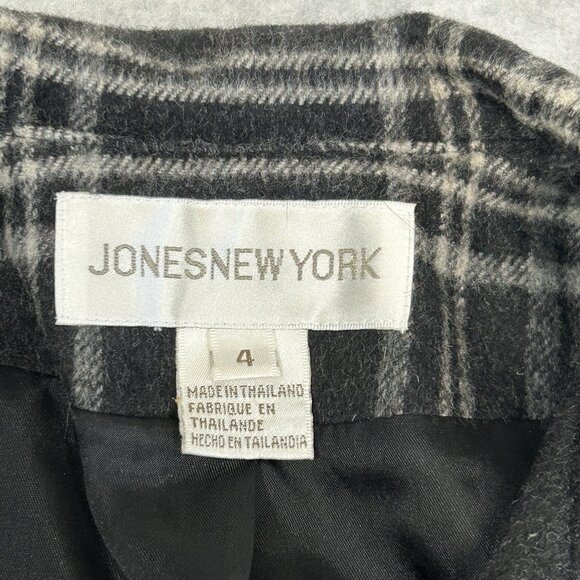 Jones New York Women's Jacket Zip Closure 100% Wool Career Work Office Size 4 - Picture 5 of 8